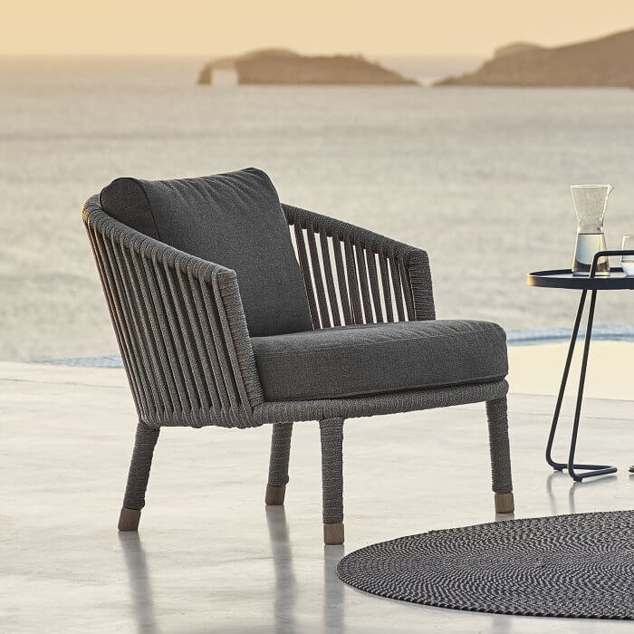 MOMENTS Lounge Chair by Cane-line - WGU Design Outdoor Collection