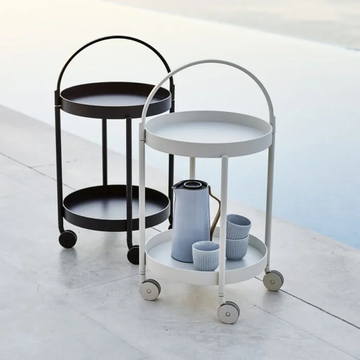 ROLL Trolley Table - Cane-line - WGU Design Outdoor