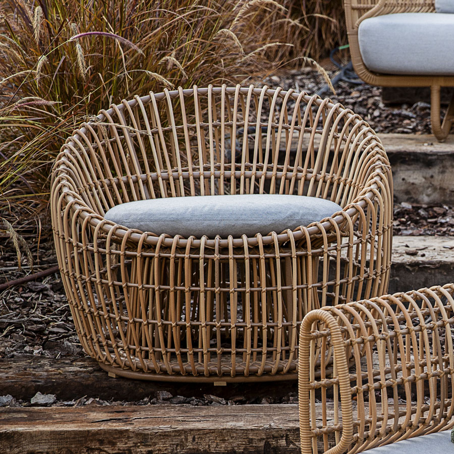 Nest Outdoor Round Chair By Cane Line, Unique Outdoor Furniture Australia
